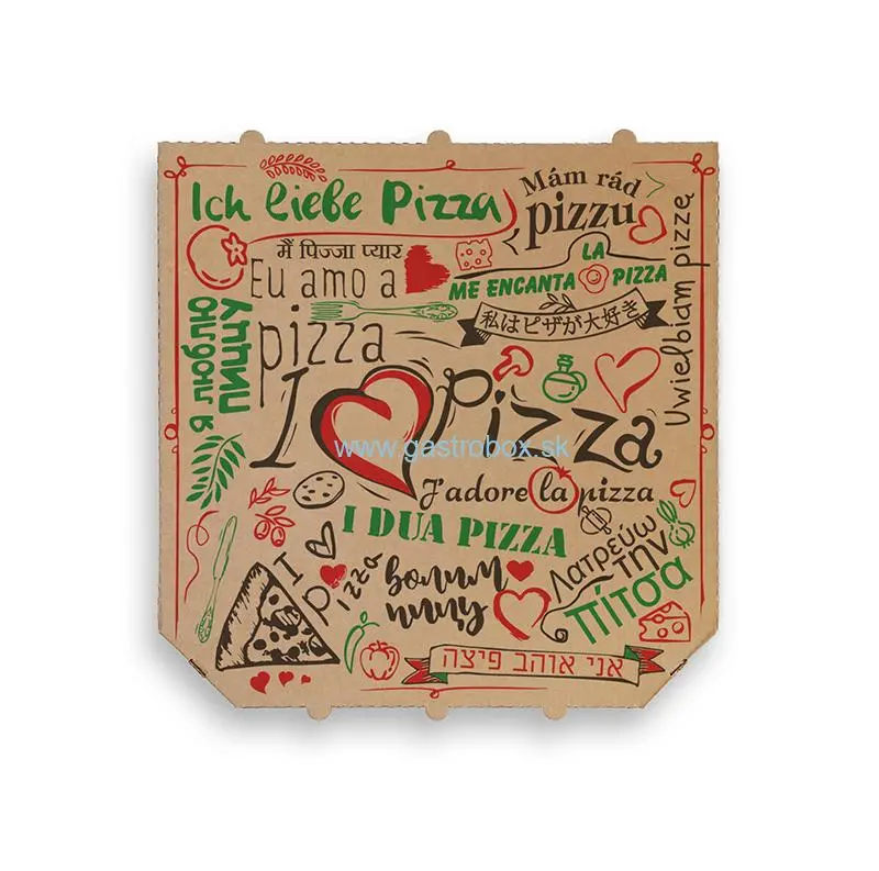 .Pizza krabica I LOVE PIZZA 32x32x3cm, 100 ks
