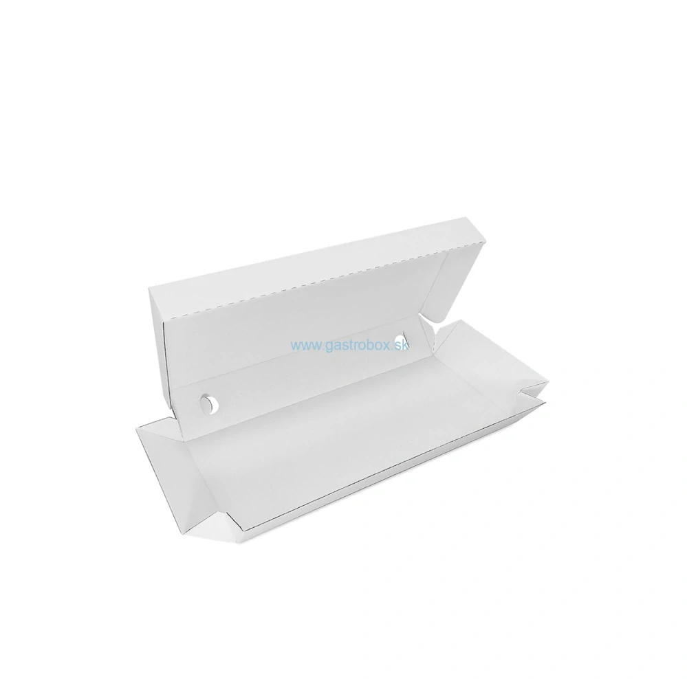 Krabica na pizzu CALZONE/pizza štangle biela 35 x 16 x 6 cm, 100ks