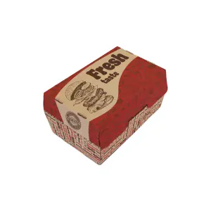 Obal na hamburger DOUBLE 20x13x11 cm s potlačou Fresh Taste, 100ks