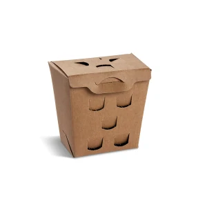 Box na hranolky "150g" nepremastiteľný kraft, 50ks