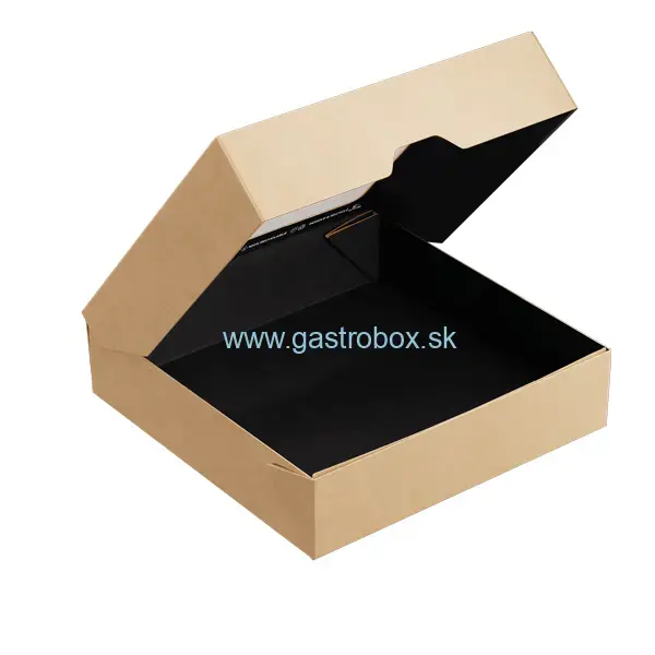 Bio misky ONE BOX 1500ml kraft čierne, nepremastiteľné, 25ks