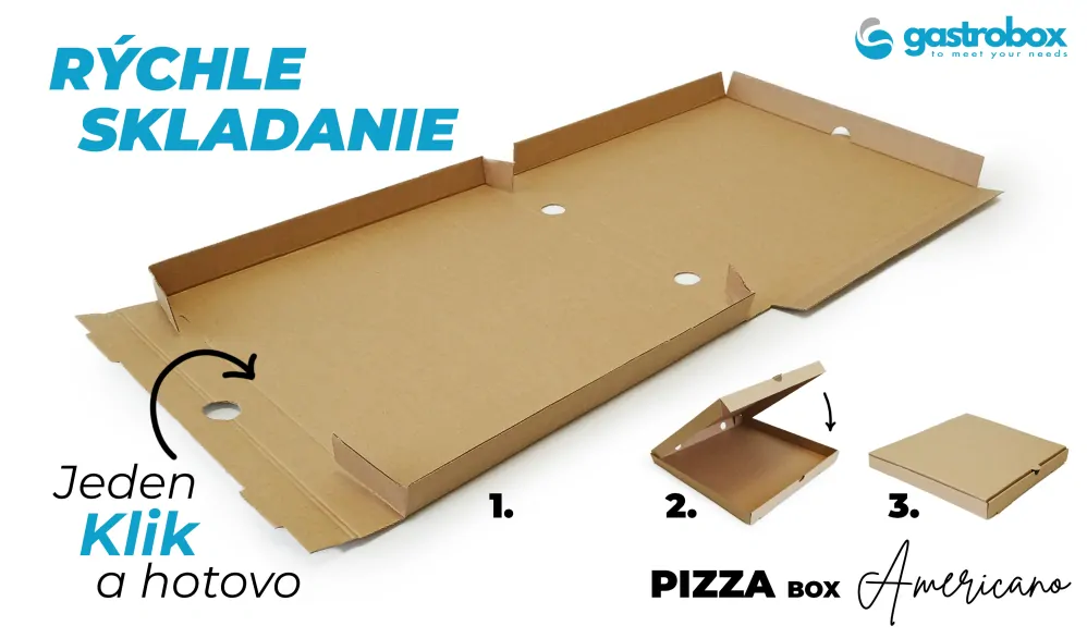 !AKCIA! Pizza krabica PREMIUM hnedá 32,5 x 32,5 x 3 cm, 100 ks