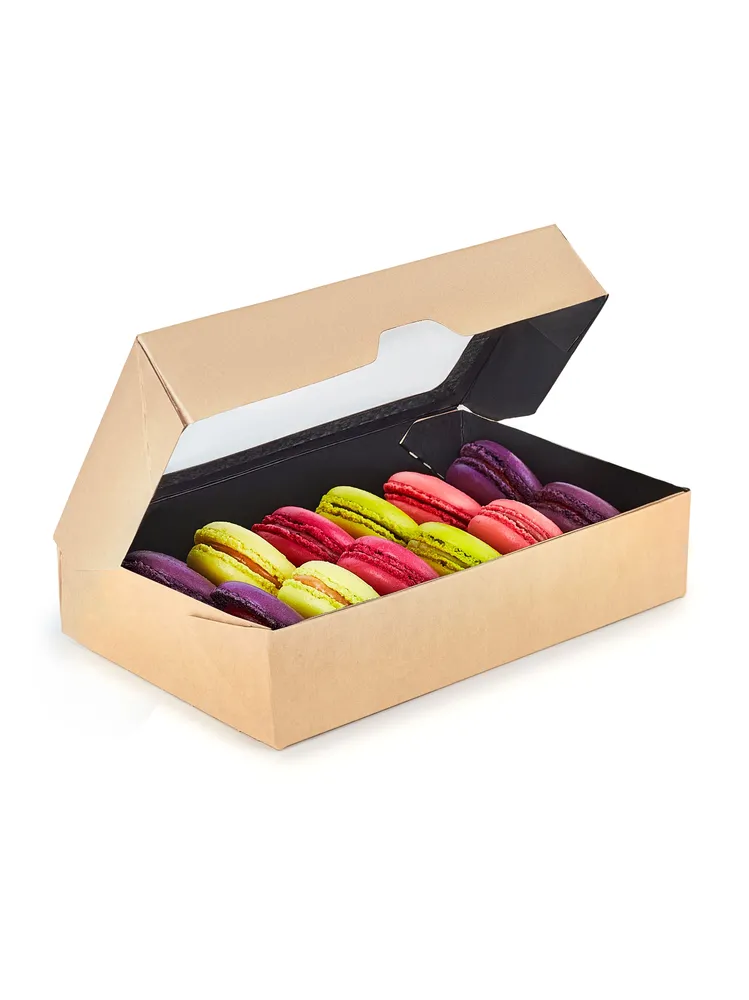 Bio misky ONE BOX 1000ml kraft čierne, nepremastiteľné, 25ks