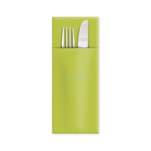 AKCIA! Obrúsky na príbor Premium 32 x 40 cm, "Cutlery Star" žltozelené, 50ks